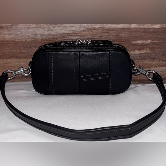 Coach Avery Patchwork Shoulder Bag Black with Care card EC MSRP 610 - Picture 6 of 14